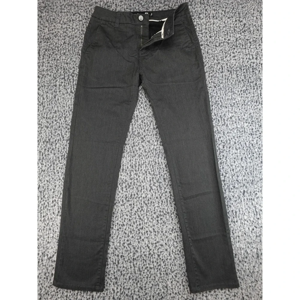 RSQ Slim Straight Pants Mens 30x32 Grey Charcoal Chino Skater Trousers